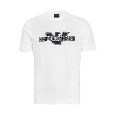 【支持购物卡】Emporio Armani/阿玛尼 男士时尚大字母logo印花短袖T恤 多色可选 香港直邮