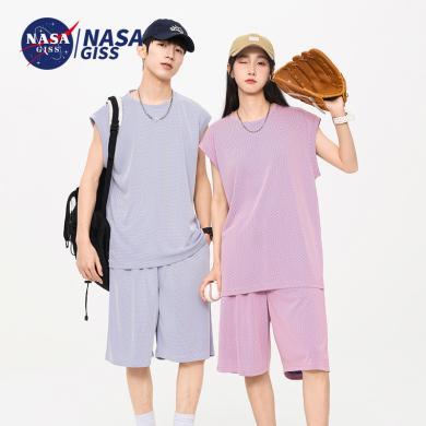 【到手68元】NASAGISS 男夏季运动套装两件套男套装情侣套装短袖套装*CCC*HH&573+2769