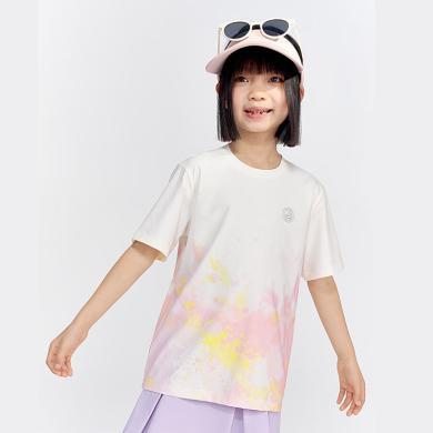 【预售6月12日发货】波司登夏儿童T恤UPF100防晒防紫外线凉感休闲短袖T40225100