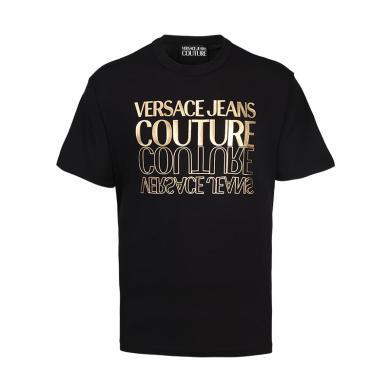 【支持购物卡】Versace 范思哲 男士字母logo印花棉质短袖T恤 多色可选 香港直邮