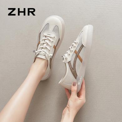 ZHR透气网面德训鞋女新款夏季爆款跑步运动鞋软底薄款网鞋小白鞋A67E