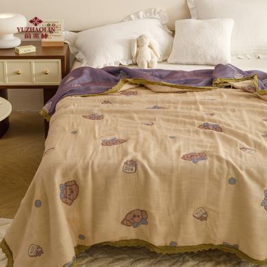 俞兆林家纺 床上用品 夏新款天丝纱布夏被五层毛巾被夏凉被空调被 麻Y05