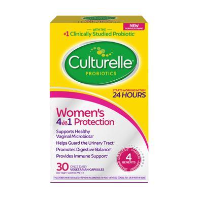 【支持购物卡】美国Culturelle康萃乐 女性健康益生菌胶囊30粒/盒 平衡私处护理