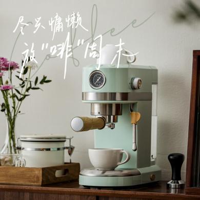 APIXINTL APIX-CM12日本安本素复古咖啡机【配电动磨豆机】意式浓缩半自动 蒸汽打奶泡一体机