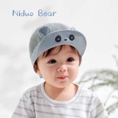 尼多熊2024婴儿帽子宝宝可爱网眼鸭舌帽男女童帽子儿童帽子夏款MSS2447