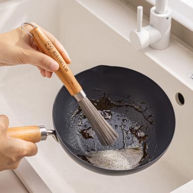 摩登主妇mototo刷锅神器厨房长柄锅刷家用洗碗清洁刷木柄洗锅刷子