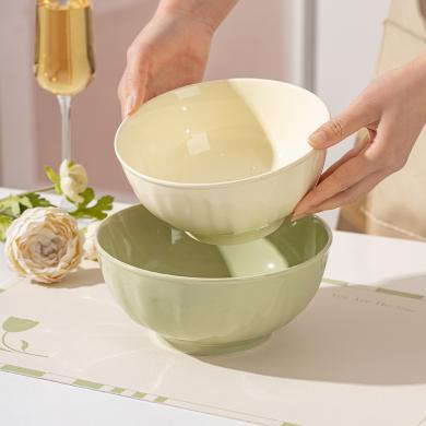 摩登主妇奶油陶瓷饭碗特别好看的家用6英寸泡面碗2024新款大汤碗
