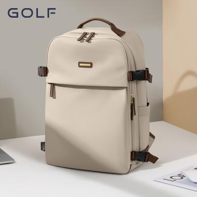 GOLF/高尔夫旅行包女大容量15.6寸电脑背包新款简约百搭双肩背包大学生书包 GBS23973