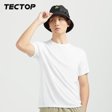 TECTOP/探拓户外夏款速干男T恤舒适透气圆领男短袖T恤