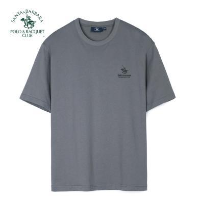 圣大保罗24新款男士合身版短袖全棉圆领T恤DPSKTM24A301
