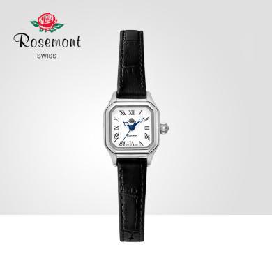 Rosemont瑞士复古简约公主方设计感真皮细表带玫瑰手表 明星同款 送运费险 支持购物卡