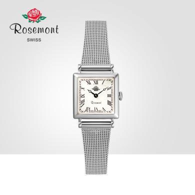 Rosemont瑞士玫瑰金属复古气质方形手表女细表带 孙艺珍同款正品 送运费险 支持购物卡