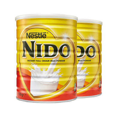 【2罐】英国Nestle雀巢Nido全脂高钙奶粉 900g 成人学生孕妇中老年人