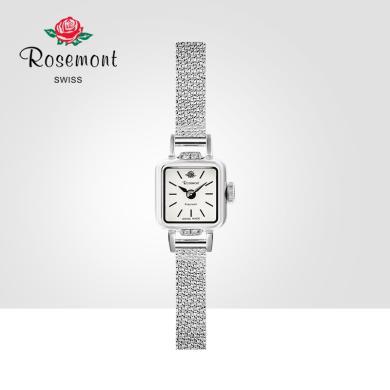 Rosemont复古小巧方形表金属表带石英表小表盘女士气质简约手表女 送运费险 支持购物卡