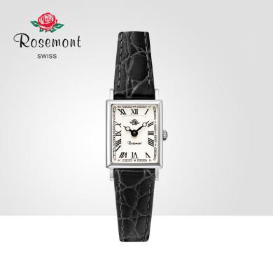 Rosemont复古腕表方形小表盘气质细带石英真皮玫瑰手表女 送运费险 支持购物卡