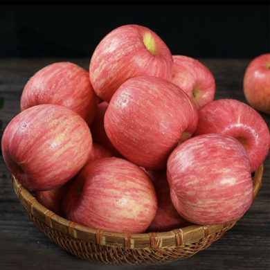 【陕西特产】陕西红富士苹果 5斤装 75mm 脆甜爽口苹果新鲜当季现摘