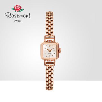 Rosemont瑞士复古精致ins小表盘粉金金属细表带手表玫瑰手表女 送运费险 支持购物卡