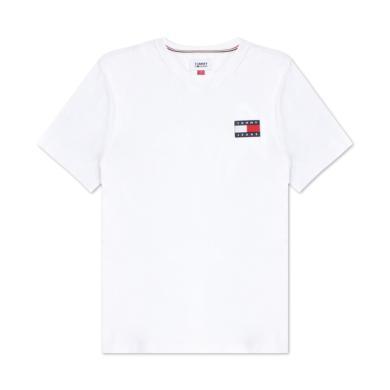 【支持购物卡】TOMMY HILFIGER 男士短袖T恤 白色 78F0203-112