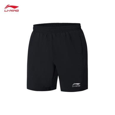 李宁(LI-NING)24羽毛球系列速干透气弹力柔软舒适男子比赛运动短裤