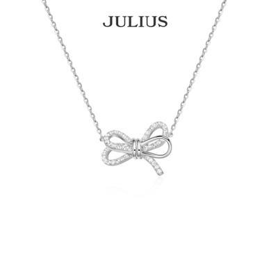 Julius/聚利时银饰梦蝶项链女款925银锁骨链小众轻奢节日礼物JSP-0001