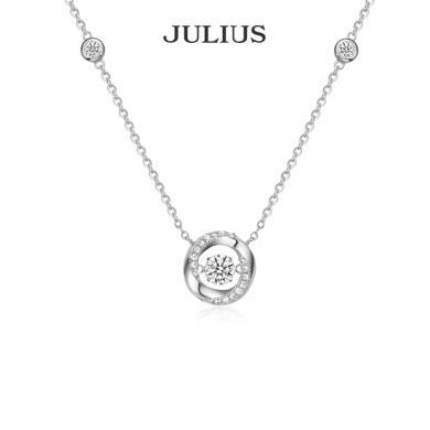 Julius/聚利时银饰莫比乌斯环项链小众时尚节日礼物送女友JSP-0022