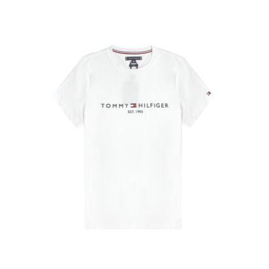 【支持购物卡】TOMMY HILFIGER 男士短袖T恤 白色 MW11465-118