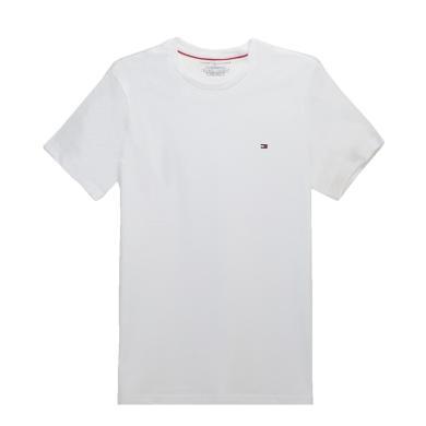 【支持购物卡】TOMMY HILFIGER 男士短袖T恤白色 09T3139-100