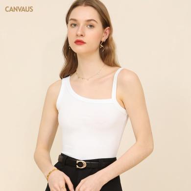 CANVAUS2024夏季新款吊带背心女春夏装内搭显瘦打底性感外穿上衣V170A