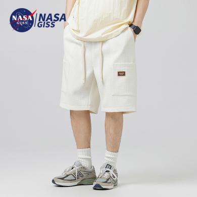 NASAGISS 男工装短裤男士夏季美式宽松直筒运动裤冰丝速干休闲篮球五分裤男短裤*CCC*BD&9903