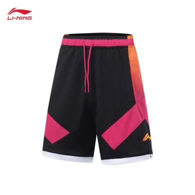 李宁(LI-NING)CBA专业篮球系列轻薄透气舒适男裤比赛运动短裤
