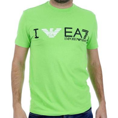 【支持购物卡】Emporio Armani/阿玛尼男士时尚绿色字母logo棉质T恤香港直邮