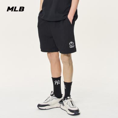 【2-3天发货】MLB男女情侣刺绣纯色运动短裤时尚宽松套装夏季新款H-3ASPB0433