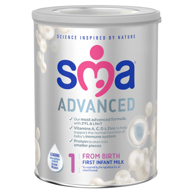 英国版惠氏SMA铂金版 婴幼儿配方奶粉1段(0-6个月)  800g/罐 添加HMOs/DHA
