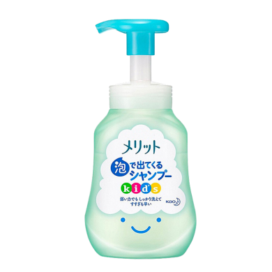 日本花王KAO儿童泡沫植物清爽洗发水300ml 自然花香温和弱酸无硅油易冲洗