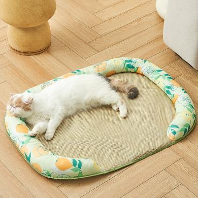 猫窝夏季凉席地垫猫咪用小沙发床降温睡垫网红冰垫宠物用品