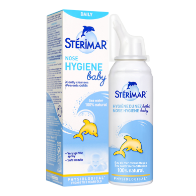 法国Sterimar舒德尔玛小海豚婴儿海水鼻腔清洁喷雾100ml 生理盐水儿童洗鼻水0-3岁