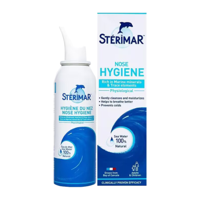 法国Sterimar舒德尔玛小海豚海水鼻腔清洁喷雾100ml 生理盐水成人孕妇儿童洗鼻水3岁以上