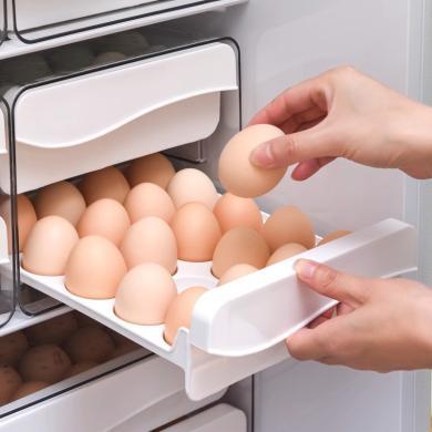 友耐抽屉式冰箱托专用家用保鲜厨房整理抽拉鸡蛋收纳盒YN1511