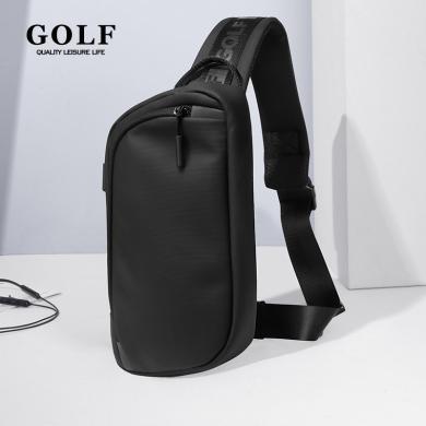 GOLF/高尔夫新款多功能男士胸包设计感小众男单肩斜挎包小包都市通勤潮流 GBD32965