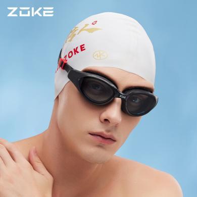 zoke洲克泳镜高清防水防雾不勒眼男士游泳训练专业竞速女士游泳镜624501105