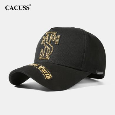 CACUSS/卡古斯男士新款棒球帽百搭时尚刺绣工艺鸭舌帽防晒大头围舒适排汗 BQ230785