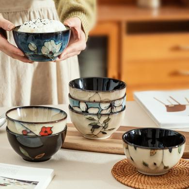摩登主妇日式窑变釉餐具陶瓷饭碗家用米饭碗个人专用特别好看的碗