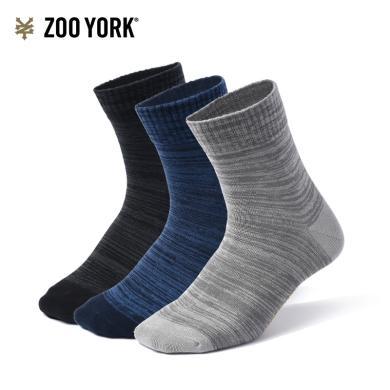 (超值6双/包) ZOO YORK男士舒适带弹透气 中筒袜子-ZW17AC001