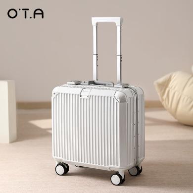 OTA新款行李箱女小型轻便18寸登机小号密码旅行箱拉杆皮箱子男6016