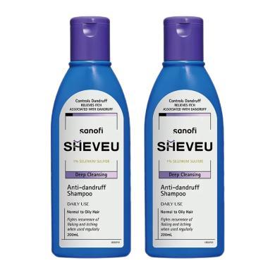 【支持购物卡】【2瓶】澳洲sheveu/Selsun 洗发水 控油止痒 深层清洁去屑 (紫盖) 200ml