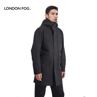 伦敦雾棉感斜纹复合布防风防泼水修身版风衣DLWWFM23A108