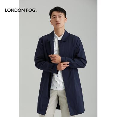 伦敦雾 男士中长款风衣简约大气单排扣合身版风衣-LS20WF111M