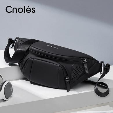 Cnoles/蔻一斜挎包男士潮牌时尚机能单肩包包大容量运动包胸包腰包 Z3522
