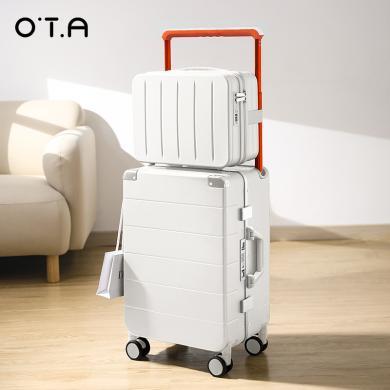 OTA宽拉杆行李箱女2024新款20寸小型多功能登机耐用旅行箱子男24寸