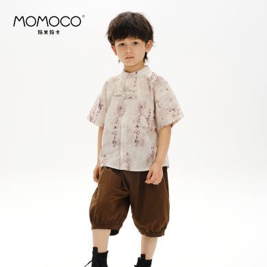 MOMOCO/玛米玛卡男童时尚百搭两件套夏新款小男孩背心两件套75230580003